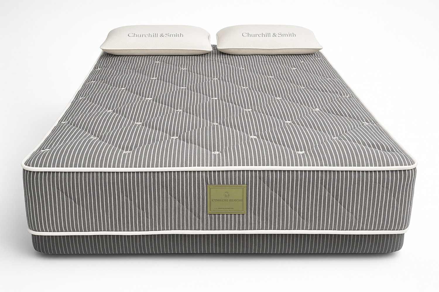 Image of the Loving Sleep Nostalgia Classic Mattress with two pillows on top
