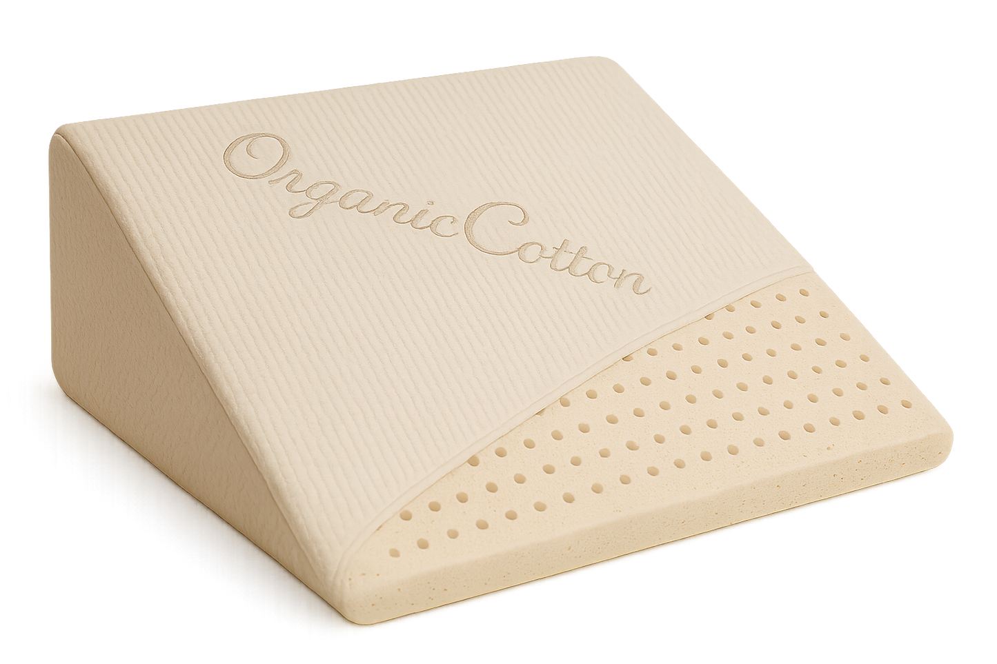 Image of the Loving Sleep Natural Latex Wedge Pillow on a white background