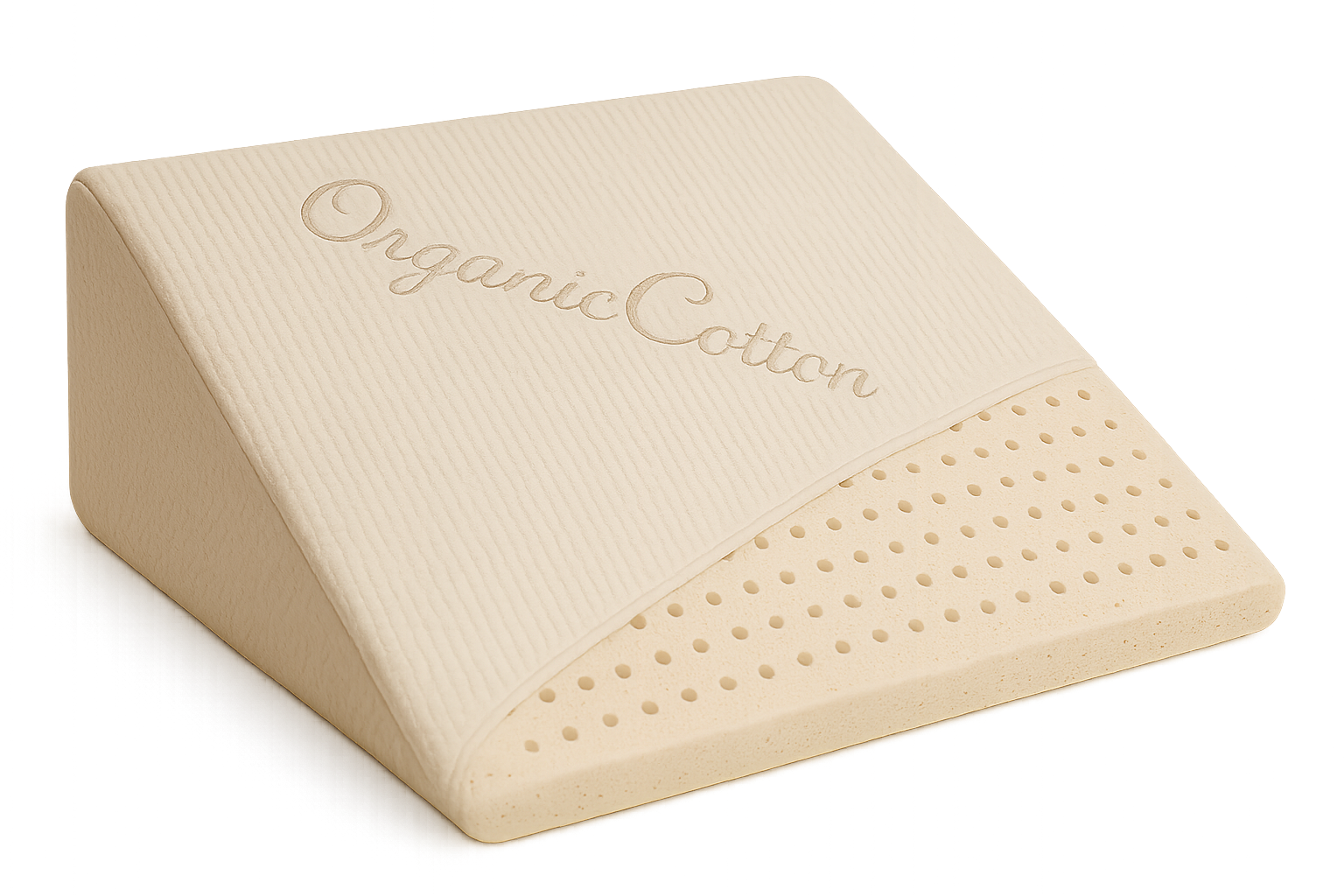 Image of the Loving Sleep Natural Latex Wedge Pillow on a white background